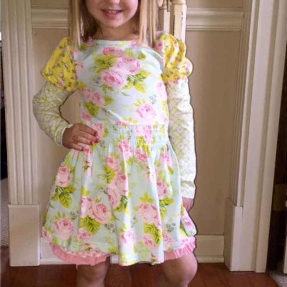 New Matilda Jane Clothing MJC Bouncy Blooms Size 10 Girls Dress New - Picture 4 of 6